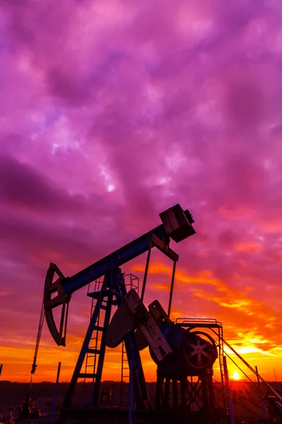 Operating oil and gas well, in remote field