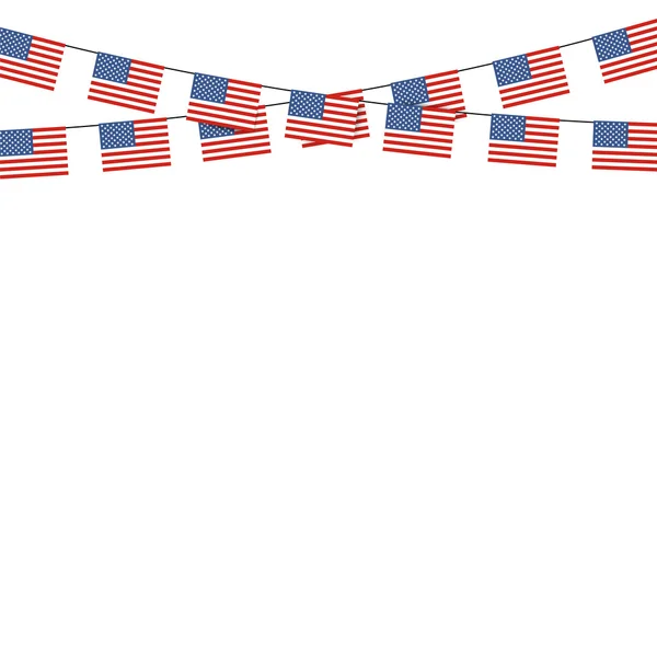 Patriotic symbolic decoration for holiday Usa. National flag Uni