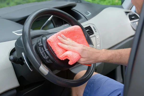 Cleaning car interior