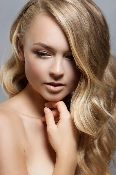 Beauty Woman Portrait. Beautiful Spa Girl Perfect Fresh Skin. Youth and Skin Care Concept.