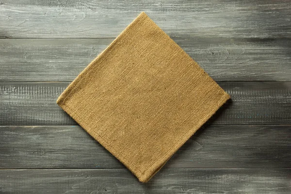Cloth napkin on rustic background