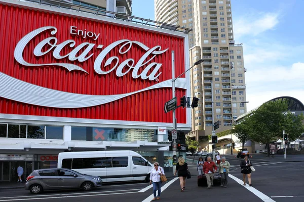 The Coca-Cola Billboard above Kings Cross Station in Sydney, Aus