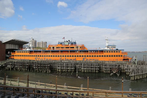 Staten Island Ferry docked at St. George Ferry Terminal on Staten Island