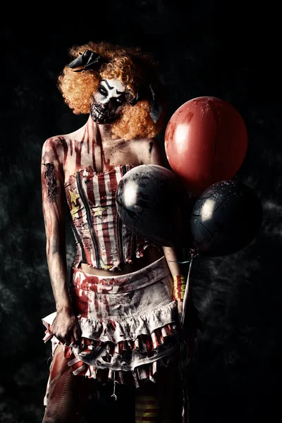 Evil redhead clown