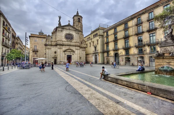 Plaza in Barcelona, Spain