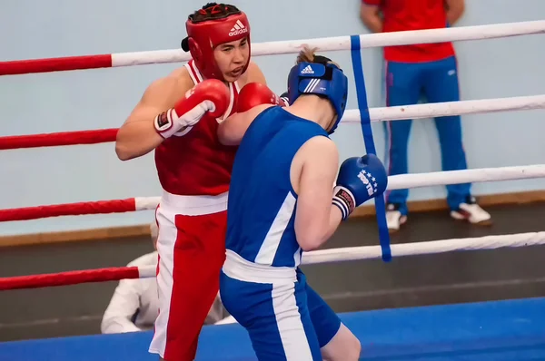 Orenburg, Russia - from April 29 to May 2, 2015 year: Boys boxers compete