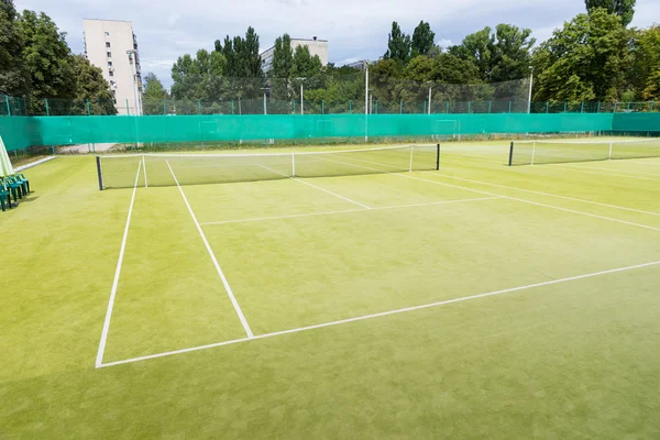 Grass tennis court