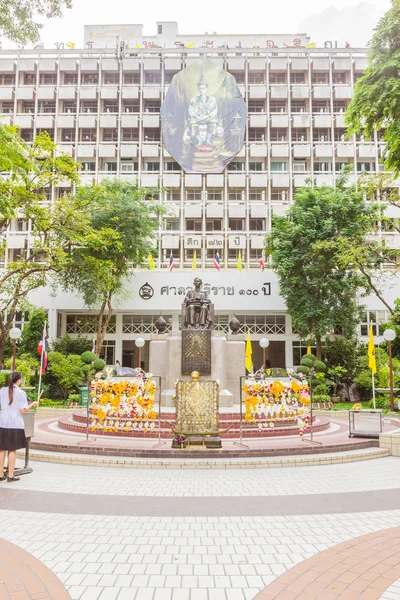Bangkok, Thailand - June 5, 2016 : Prince Mahidol Memorial statue at the center of Siriraj hospital in Bangkok