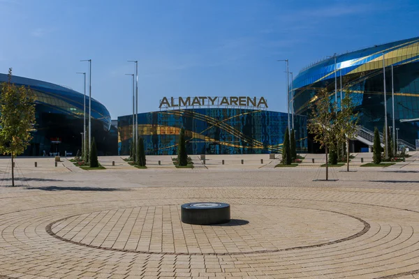 Almaty, Kazakhstan - October 12, 2016: ice arena Almaty Arena was built in 2016 for Winter Universiade 2017 in Almaty city.