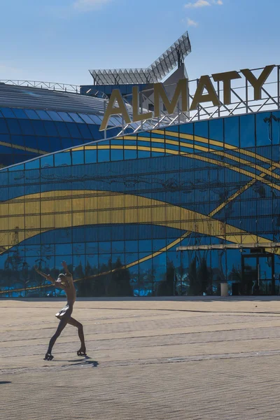 Almaty, Kazakhstan - October 12, 2016: ice arena Almaty Arena was built in 2016 for Winter Universiade 2017 in Almaty city.