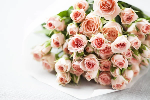 Bouquet of beautiful pink spray roses