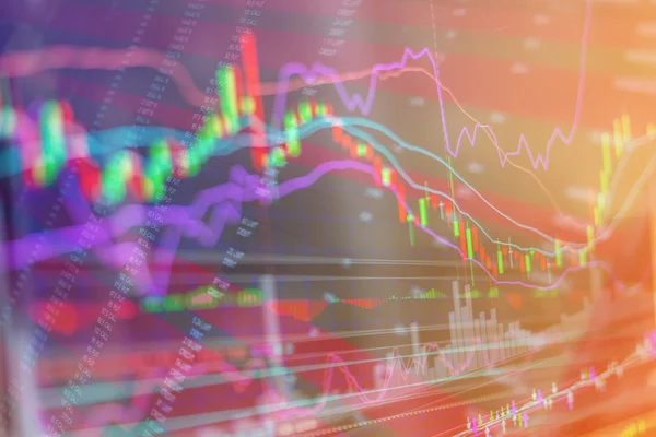 Stock market chart analysis image background