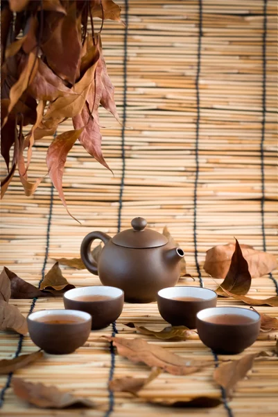 Set of China tea background.