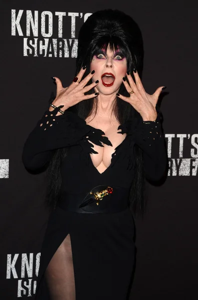 Elvira at the 2016 Knott\'s Scary Farm\'s Black Carpet Event