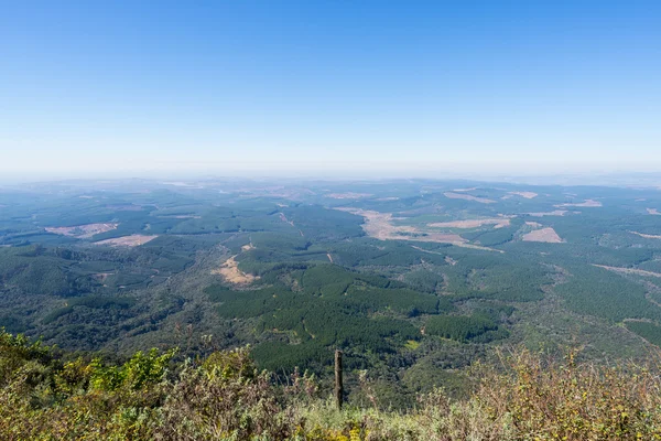 Panoramic view from above of Mpumalanga Province, South Africa, from the panoramic route.