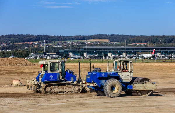 Construction works in the Zurich Airport