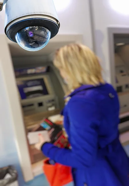 CCTV camera surveillance cash dispenser
