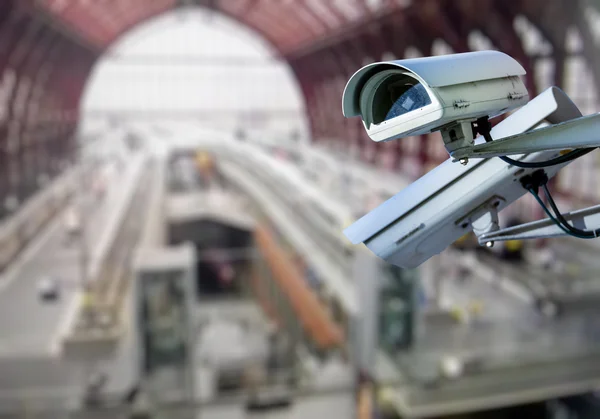 CCTV camera surveillance train station