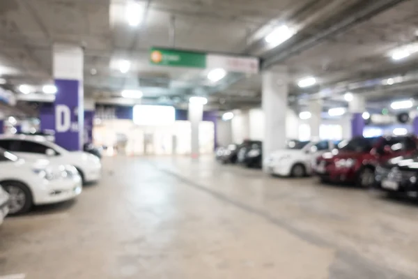 Blur car parking lot interior