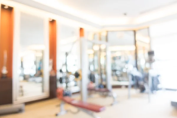 Blur fitness room and gym interior