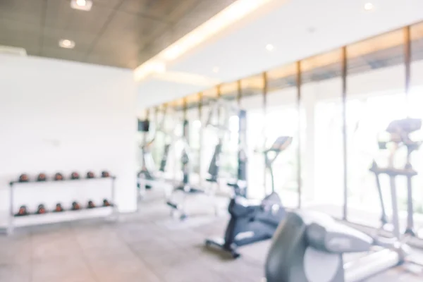 Blur fitness room interior