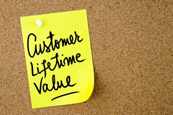 Customer Lifetime Value text written on yellow paper note