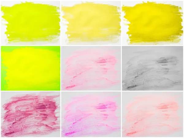 Collage of abstract water color textured backgrounds