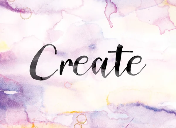 Create Colorful Watercolor and Ink Word Art