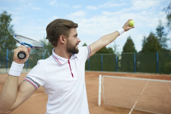 Sportsman playing tennis