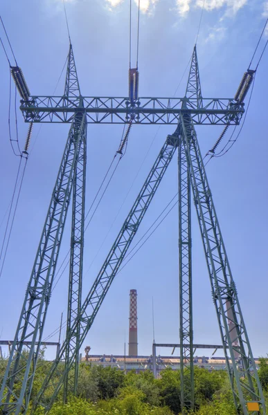 High voltage electrical overhead lines