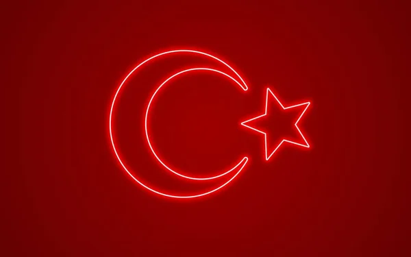 Creative turkish flag