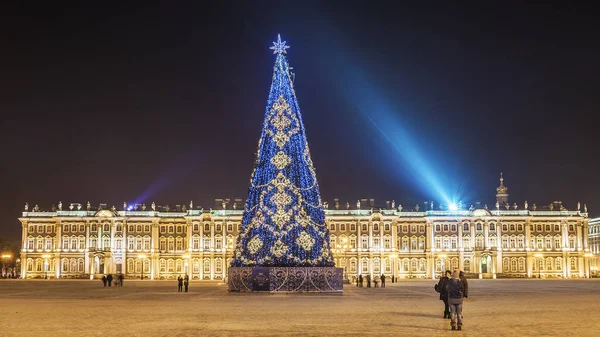 Christmas St. Petersburg. Hermitage on Palace Square