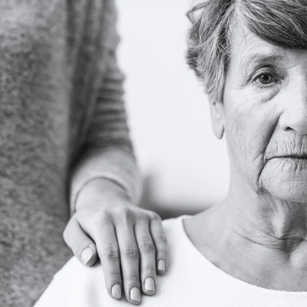 Elderly woman with alzheimer