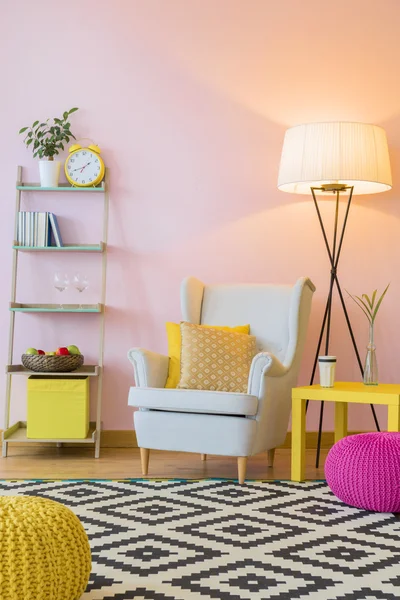 Beautiful pink home interior