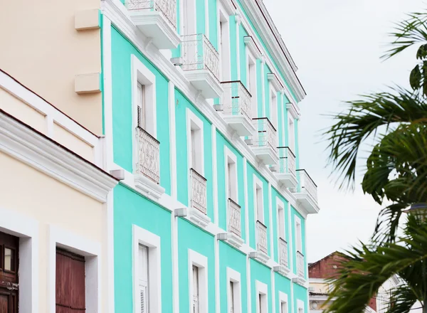 Cienfuegos, Cuba - Buildings and streets lanes