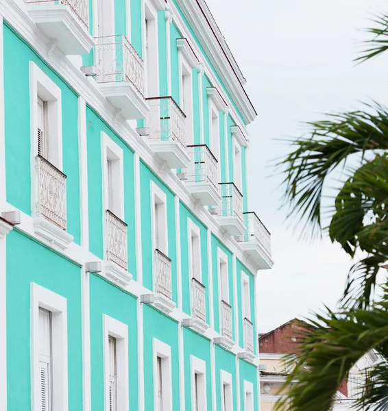 Cienfuegos, Cuba - Buildings and streets lanes