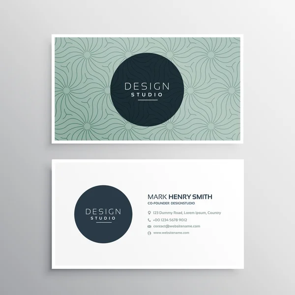 Abstract company business card template