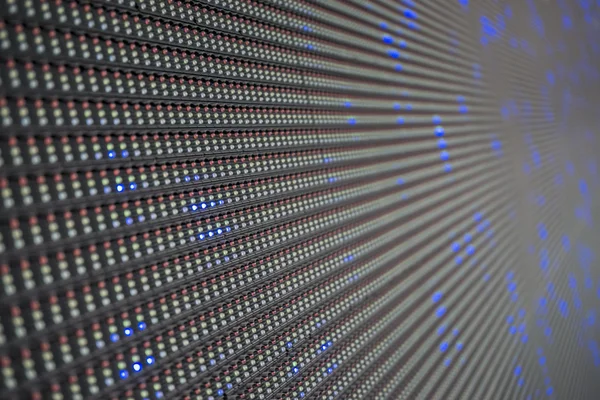 Big led screen panel closeup pattern