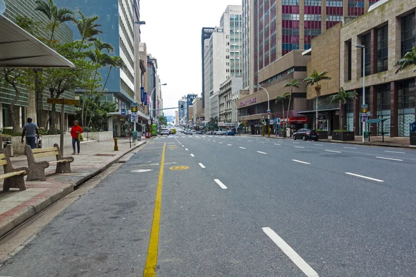 Quiet Early Morning on Anton Lembede Street in Durban