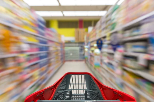 Store with trolley in department store