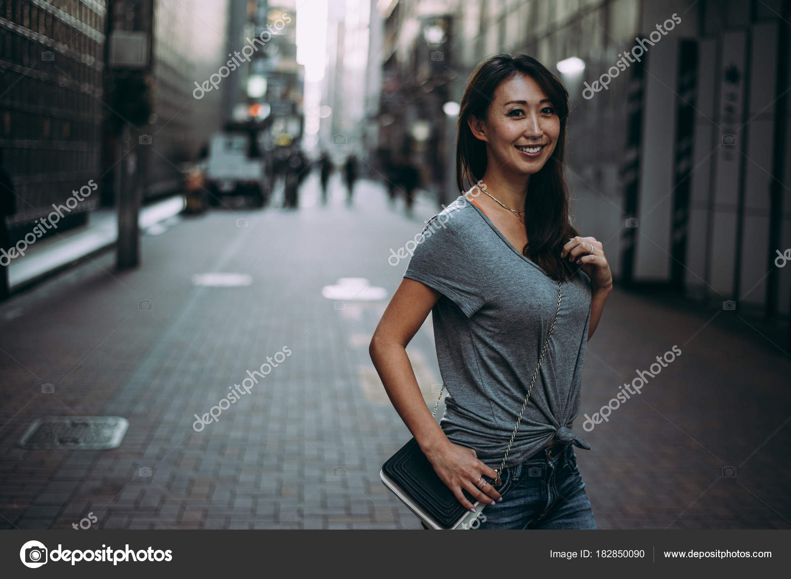 Beautiful Japanese Woman Portrait Outdoor Stock Photo By Oneinchpunch