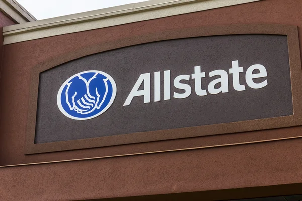Indianapolis - Circa October 2016: Allstate Insurance Logo and Signage. The Allstate Corporation is the second largest personal lines insurer in the US I