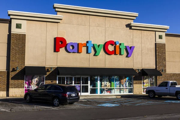 Indianapolis - Circa November 2016: Party City Retail Strip Mall Location. Party City Provides Costumes and Supplies All Year Long I