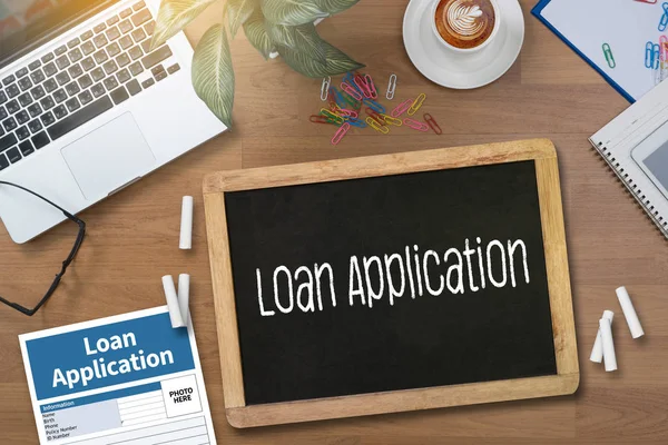 Loan Financial Application Form Filling the form of business cre