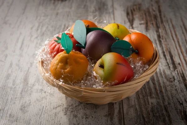 Typical assorted Italian candy shaped fruit