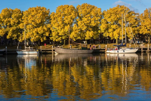 Autumn in the Buitenhaven of Enkhuizen, The Netherlands