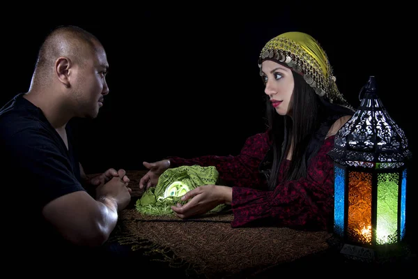 Psychic Reading Client and Fortune Teller