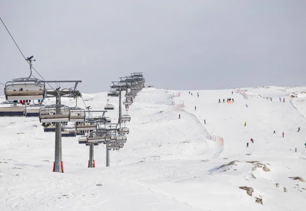 Ski lifts in ski resort
