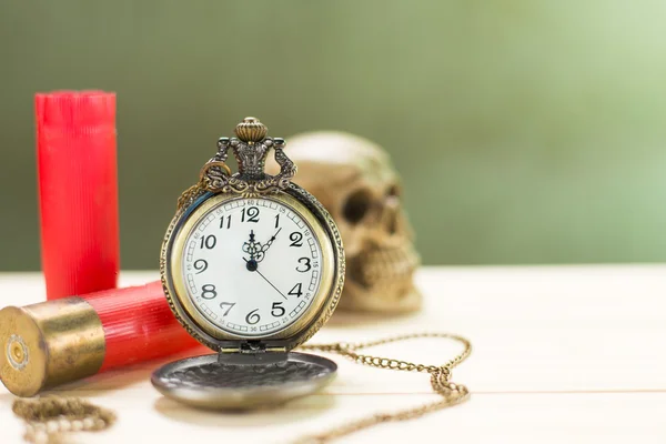 Still life antique clock.