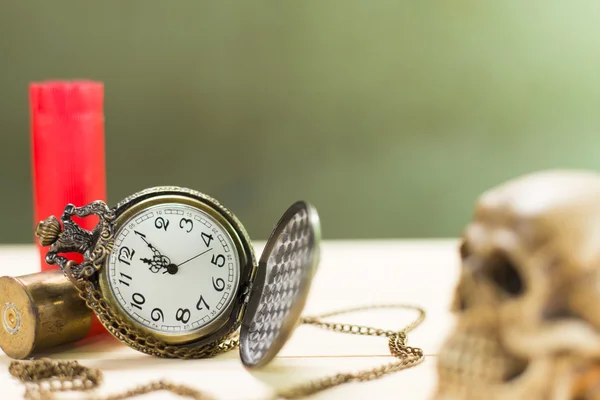 Still life antique clock.